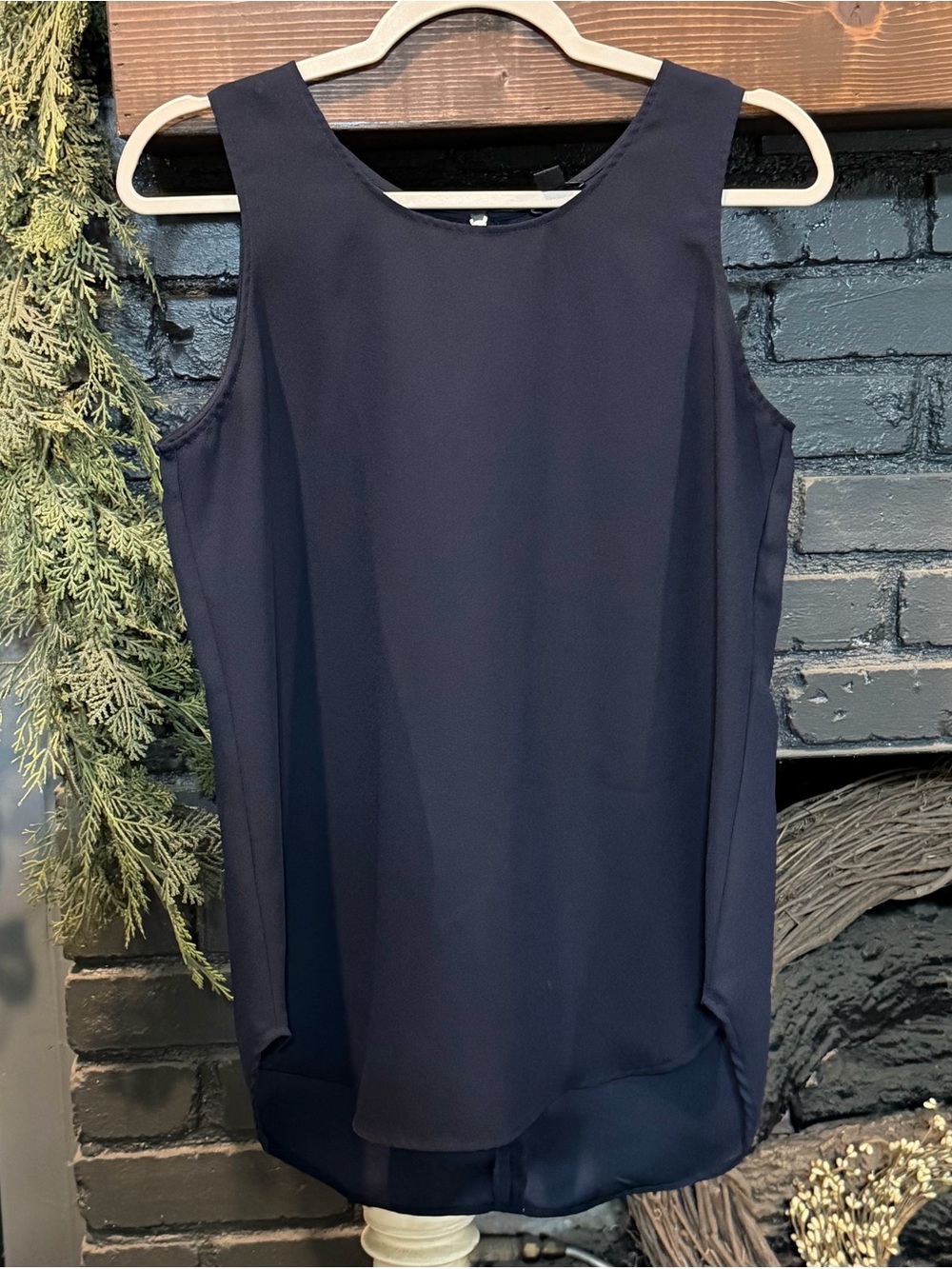 Ann Taylor Navy Blouse size Small